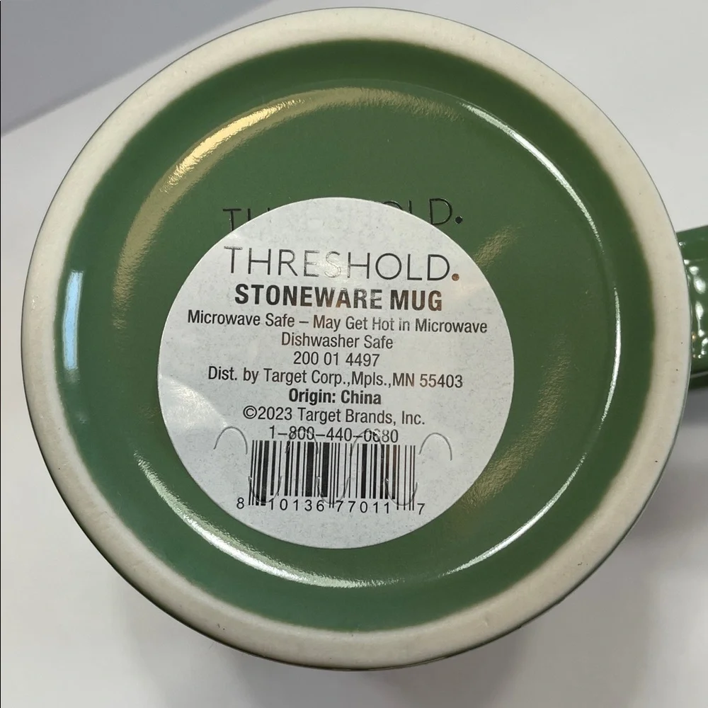 Threshold Mama Green Floral Large Stoneware Coffee Tea Mug 12 Oz Capacity NEW - Picture 7 of 11